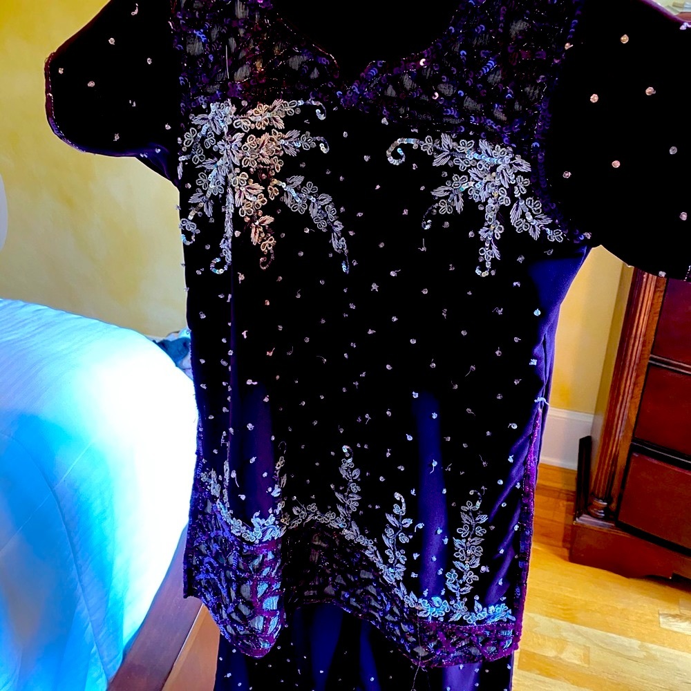 Kids Indian/Pakistani outfit purple glam